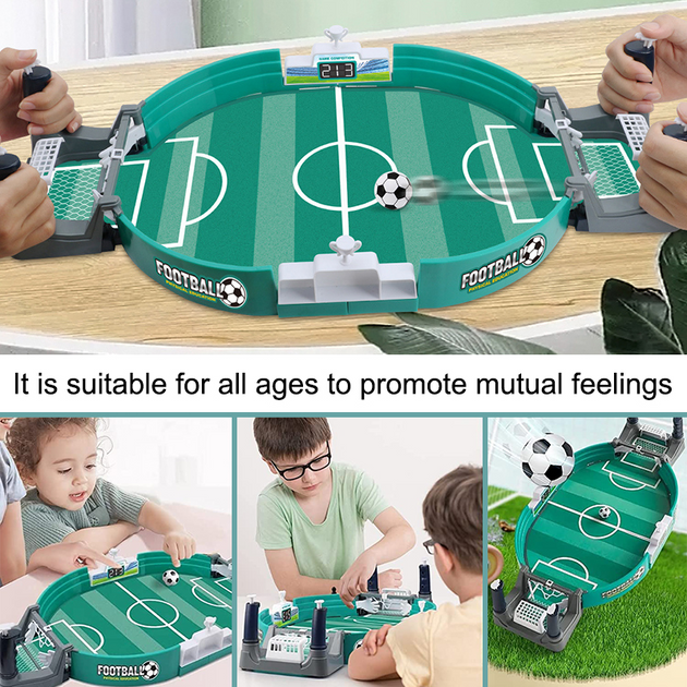 Mini Baby-foot Portable Pour Enfants - Avec 2 Ballons, Jeu Interactif à Partir De 4 Ans - 2
