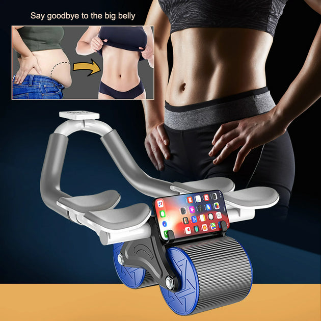 BODYMATE Roue Abdominale Classic Avec Tapis Genoux – Renforcez Vos Abdos Efficacement à La Maison !