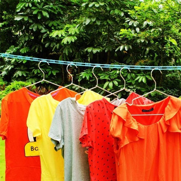 Corde à Linge Rétractable et Antidérapante pour Extérieur et Camping
