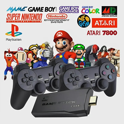 Console de jeu vidéo avec double manette sans fil, HDMI, 4K Ultra HD