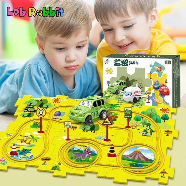 Puzzle electrique de voiture pour enfant