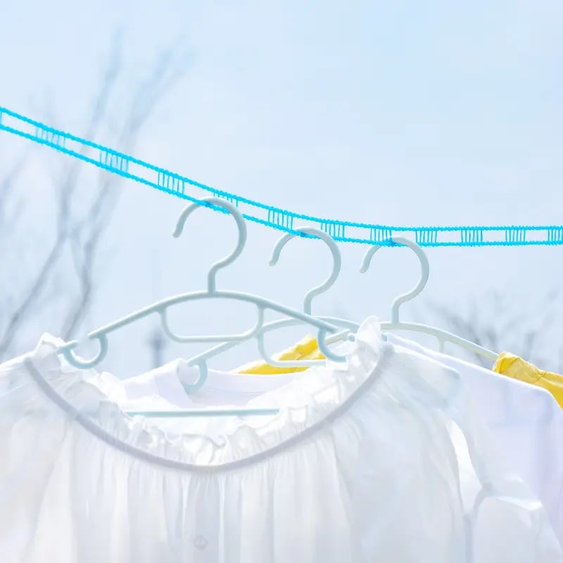 Corde à Linge Rétractable et Antidérapante pour Extérieur et Camping